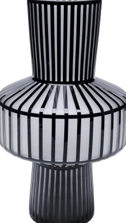 Clearance KARE Design Wazon Roulette Belly ∅24x42 cm biało-czarny - KARE