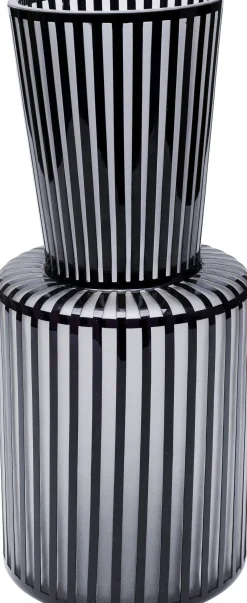 Fashion KARE Design Wazon Roulette ∅18x41 cm biało-czarny - KARE