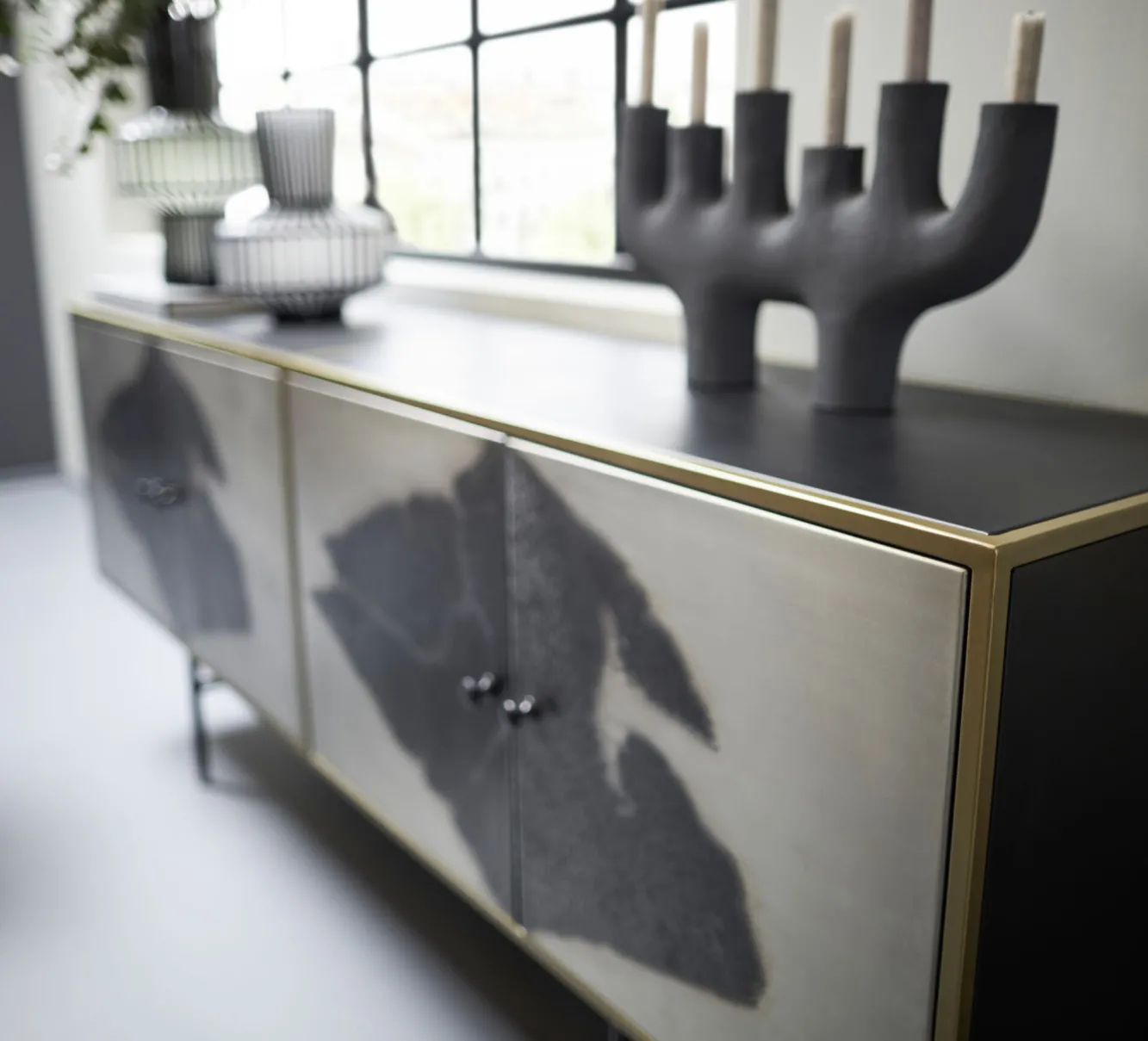 New KARE Design Wazon Roulette ∅25x31 cm biało-czarny - KARE