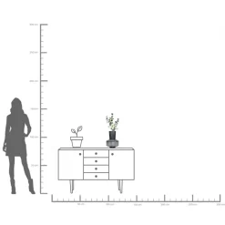 New KARE Design Wazon Roulette ∅25x31 cm biało-czarny - KARE
