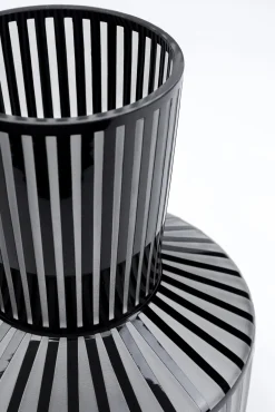 New KARE Design Wazon Roulette ∅25x31 cm biało-czarny - KARE