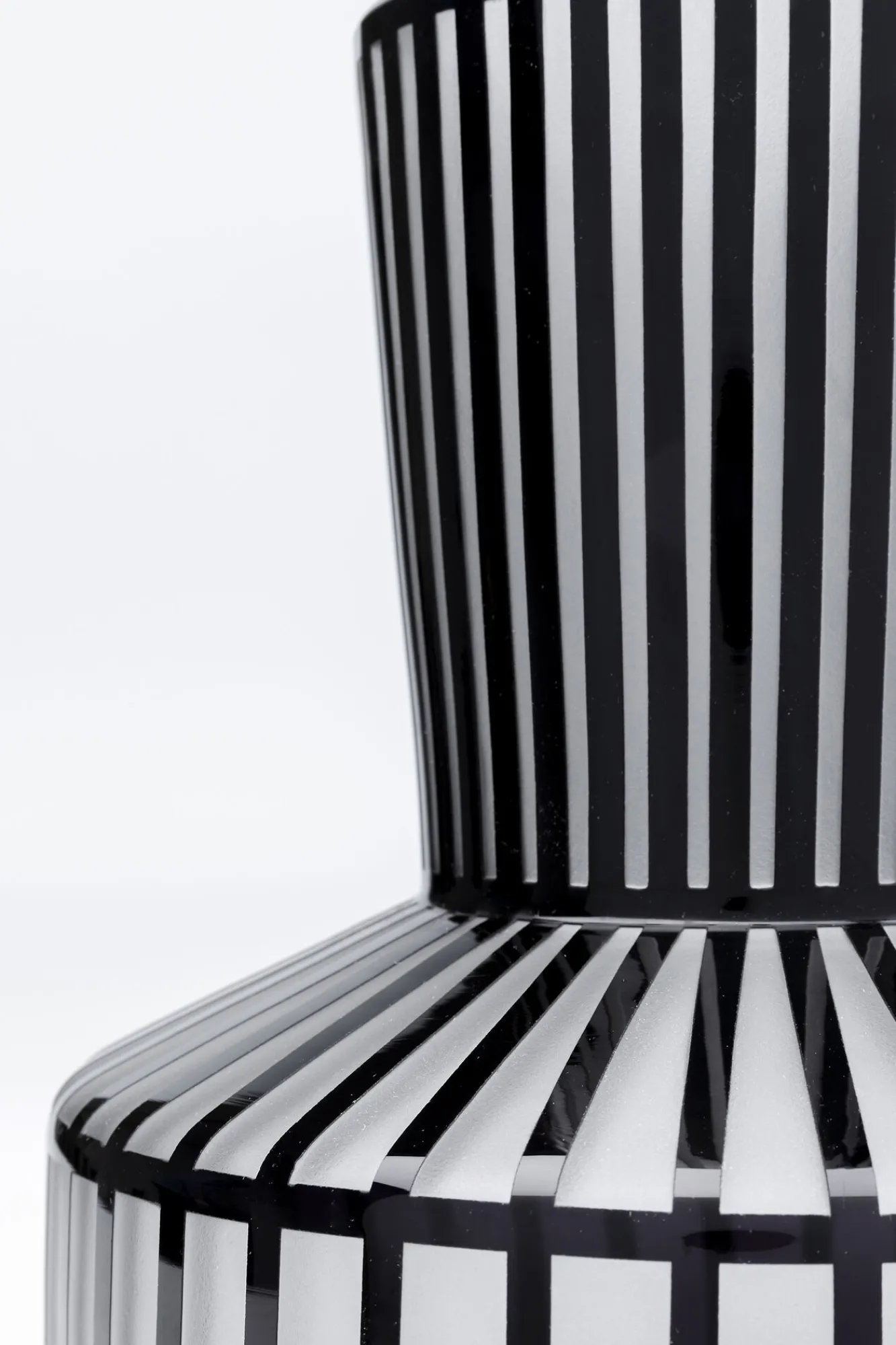 New KARE Design Wazon Roulette ∅25x31 cm biało-czarny - KARE