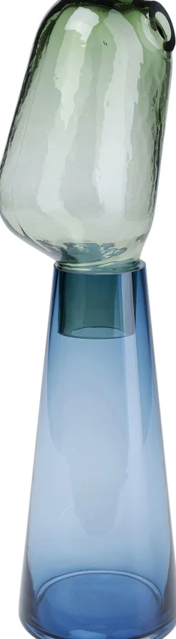 Fashion KARE Design Wazon Skittle 14x49 cm niebiesko-zielony - KARE