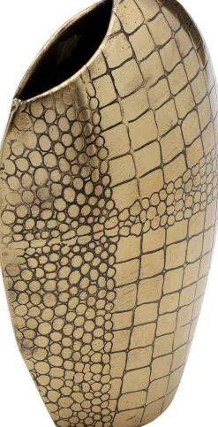 Outlet KARE Design Wazon stalowy złoty do salonu 15x21 cm - KARE