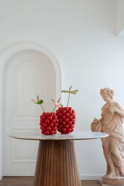 Clearance KARE Design Wazon Strawberries czerwony 30cm - KARE