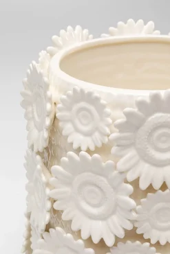 New KARE Design Wazon Sunflowers biały 30cm - KARE