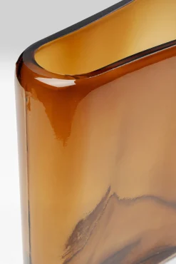 Fashion KARE Design Wazon szklany brązowy nowoczesny 25x32 cm - KARE