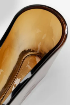 Fashion KARE Design Wazon szklany brązowy nowoczesny 25x32 cm - KARE