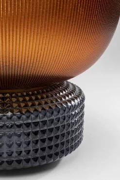 Sale KARE Design Wazon szklany bursztynowo-szary Ø28x22 cm - KARE