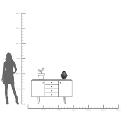 Hot KARE Design Wazon szklany czarny do salonu 27 cm - KARE