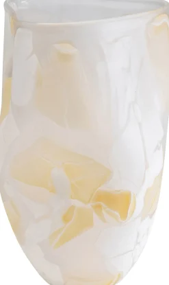 Hot KARE Design Wazon szklany do salonu beżowe wzory 19x29 cm - KARE