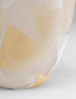 Hot KARE Design Wazon szklany do salonu beżowe wzory 19x29 cm - KARE