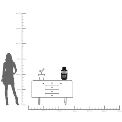 Sale KARE Design Wazon szklany do salonu ręczne wykonanie Ø22x44 cm - KARE