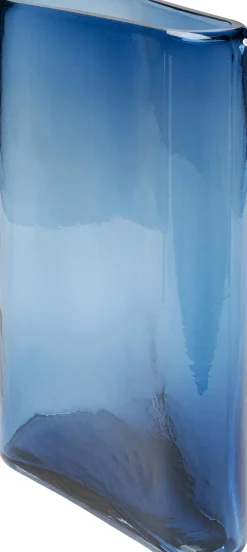 Sale KARE Design Wazon szklany niebieski nowoczesny 25x40 cm - KARE