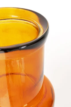 Discount KARE Design Wazon szklany w kolorze bursztynowym Ø18x75 cm - KARE