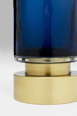 Outlet KARE Design Wazon szklany w kolorze niebieskim Ø12x31 cm - KARE