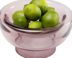 Discount KARE Design Wazon szklany w kolorze różowym okrągły Ø20x11 cm - KARE