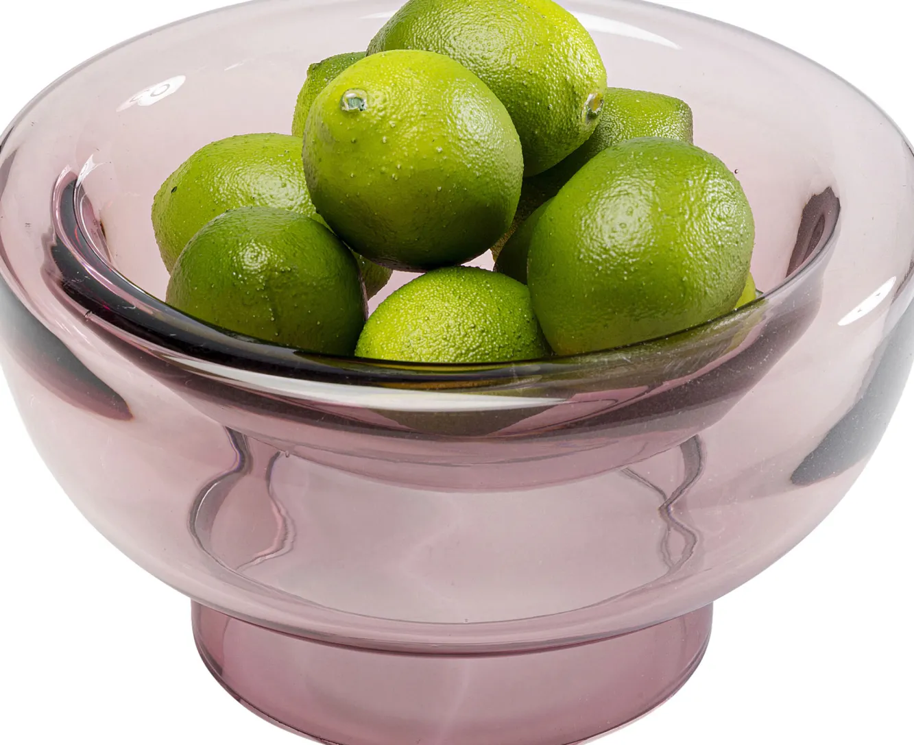 Discount KARE Design Wazon szklany w kolorze różowym okrągły Ø20x11 cm - KARE