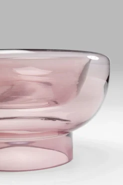 Discount KARE Design Wazon szklany w kolorze różowym okrągły Ø20x11 cm - KARE