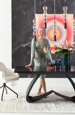 Discount KARE Design Wazon szklany w kolorze różowym okrągły Ø20x11 cm - KARE