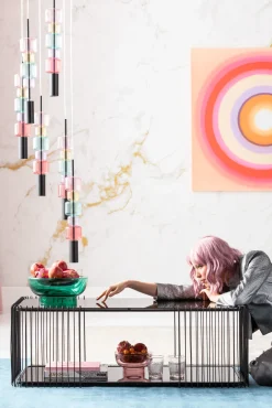 Outlet KARE Design Wazon szklany w kolorze zielonym okrągły Ø32x13 cm - KARE