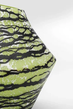 New KARE Design Wazon szklany zielono-czarny do salonu 27 cm - KARE