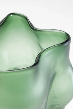 Fashion KARE Design Wazon szklany zielony do salonu 36 cm - KARE