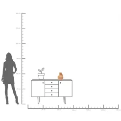 Hot KARE Design Wazon Taio Ø25x27 cm naturalny - KARE