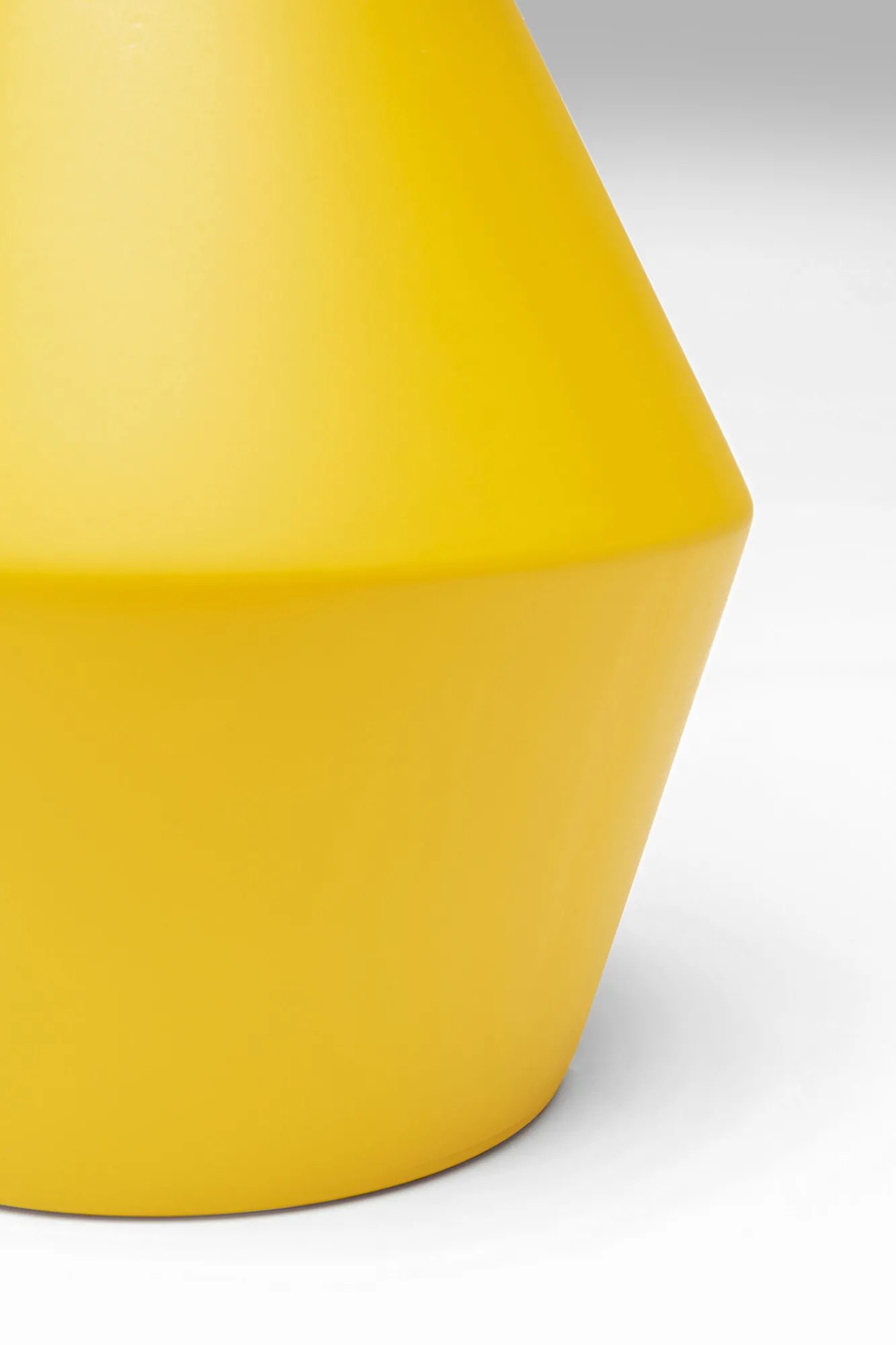 Hot KARE Design Wazon w kolorze żółtym szkło z recyklingu Ø16x30 cm - KARE