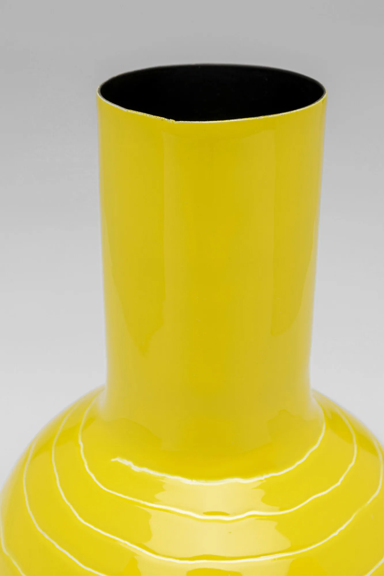 Sale KARE Design Wazon w kolorze żółym stal emaliowana Ø15x21 cm - KARE