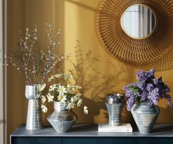 Sale KARE Design Wazon w paski ręcznie dmuchane szkło Ø16x27 cm - KARE