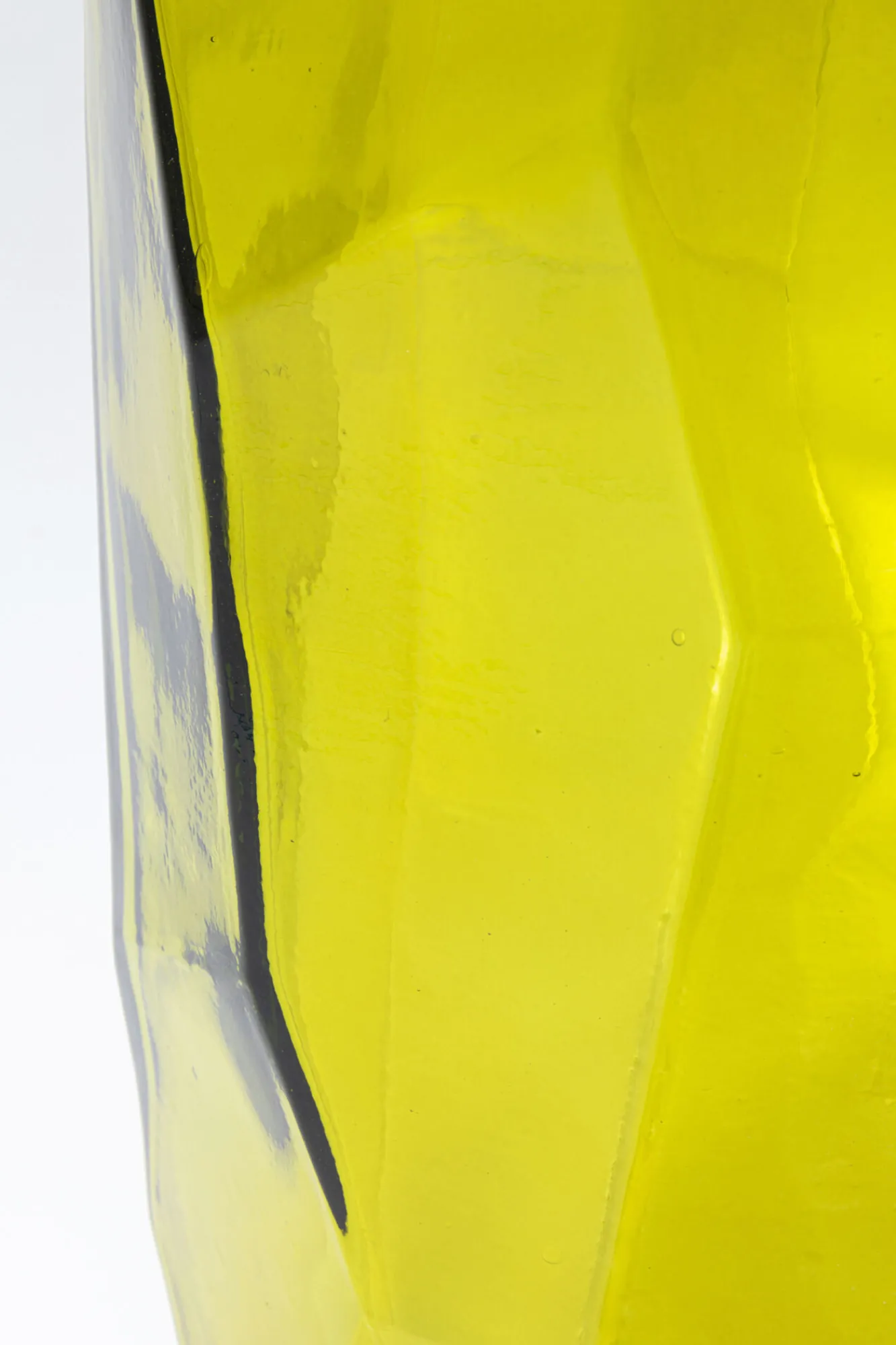 Fashion KARE Design Wazon wysoki ze szkła z recyklingu zielony 27x75 cm - KARE