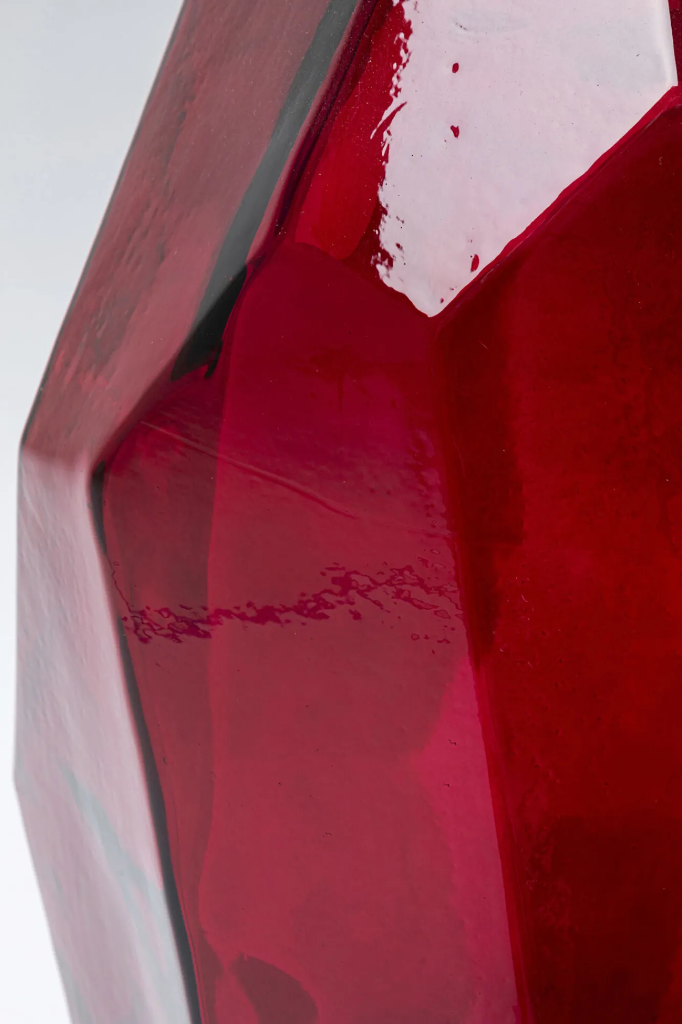 Hot KARE Design Wazon wysoki ze szkła z recyklingu różowy 20x59 cm - KARE