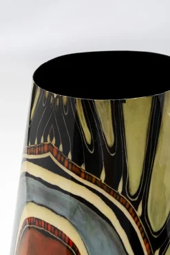 Discount KARE Design Wazon z aluminium kolorowe wzory Ø26x40 cm - KARE