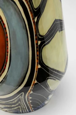 Discount KARE Design Wazon z aluminium kolorowe wzory Ø26x40 cm - KARE