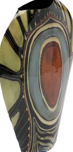 New KARE Design Wazon z aluminium kolorowe wzory 25x31 cm - KARE