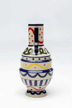 Hot KARE Design Wazon z ceramiki boho kolorowe wzory Ø13x25 cm - KARE