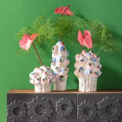 Fashion KARE Design Wazon z kamionki kolorowy ręczne wykonanie 23x33 cm - KARE