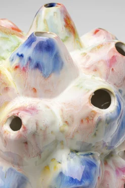 Fashion KARE Design Wazon z kamionki kolorowy ręczne wykonanie 23x33 cm - KARE