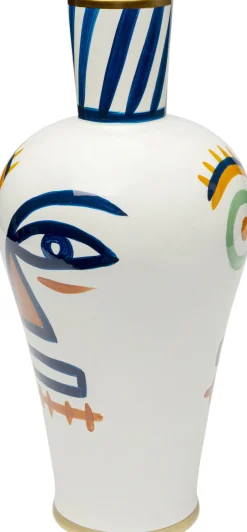 Discount KARE Design Wazon z porcelany kolorowy dwie twarze Ø21x44 cm - KARE