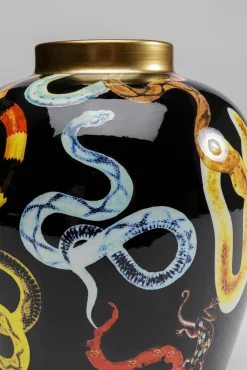 Outlet KARE Design Wazon z porcelany motyw węży Ø20x22 cm - KARE