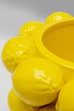 Outlet KARE Design Wazon z porcelany żółty cytryny Ø26x19 cm - KARE