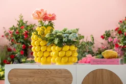 Online KARE Design Wazon z porcelany żółty cytryny Ø28x40 cm - KARE