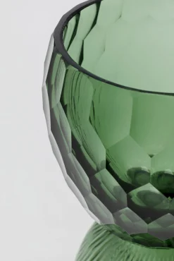 Hot KARE Design Wazon zielony ręcznie dmuchane szkło Ø12x25 cm - KARE