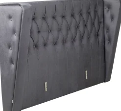 Fashion KARE Design Wezgłowie Benito Moon 190x115 cm szare - KARE