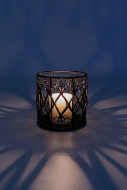 Best KARE Design Świecznik Hayat Ø14x15 cm czarny - KARE