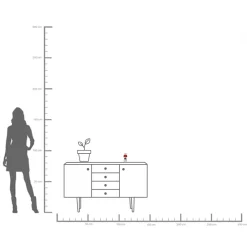 Best KARE Design Świecznik kolorowy dama na świecę stożkową 16 cm - KARE