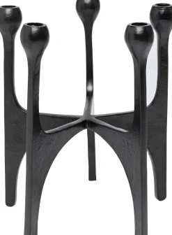 Sale KARE Design Świecznik na 5 świec loft czarny aluminium 26x31 cm - KARE