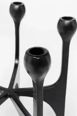 Sale KARE Design Świecznik na 5 świec loft czarny aluminium 26x31 cm - KARE