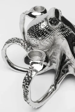 New KARE Design Świecznik Octopus 30x15 cm srebrny - KARE